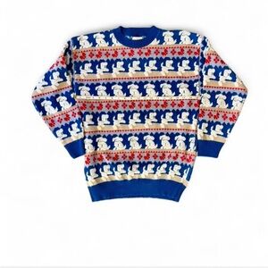 Vintage Dog Patterned Sweater